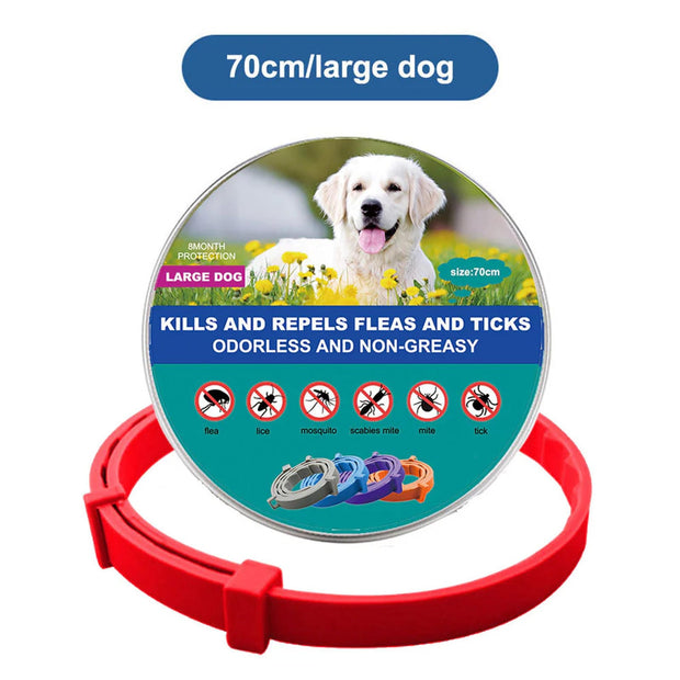 Flea & Tick Collar for Dogs and Cats – Long-Lasting Protection | Waterproof, Adjustable & Safe Pest Control