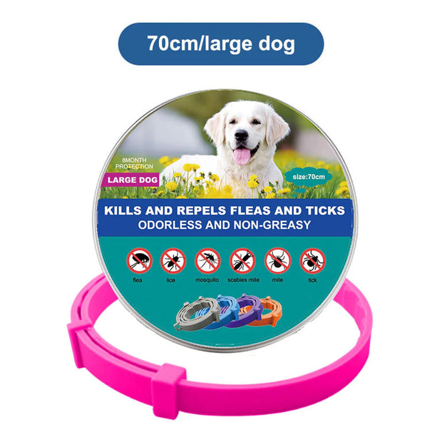 Flea & Tick Collar for Dogs and Cats – Long-Lasting Protection | Waterproof, Adjustable & Safe Pest Control