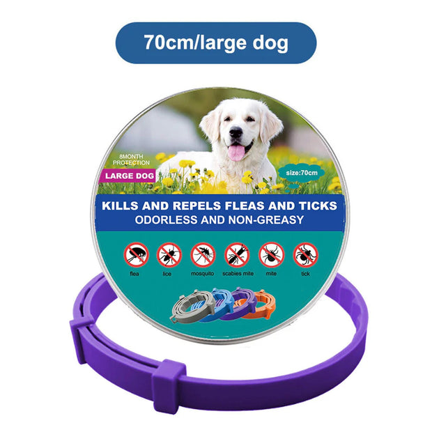 Flea & Tick Collar for Dogs and Cats – Long-Lasting Protection | Waterproof, Adjustable & Safe Pest Control