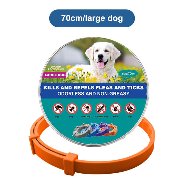 Flea & Tick Collar for Dogs and Cats – Long-Lasting Protection | Waterproof, Adjustable & Safe Pest Control