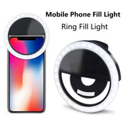 LED Selfie Ring Light for Mobile Phones – Dimmable Makeup Lighting for Flawless Photos & Videos