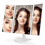 Portable Lighting Makeup Mirror with Lights and Magnification – Natural, Warm & Cool Lighting for Precise Beauty