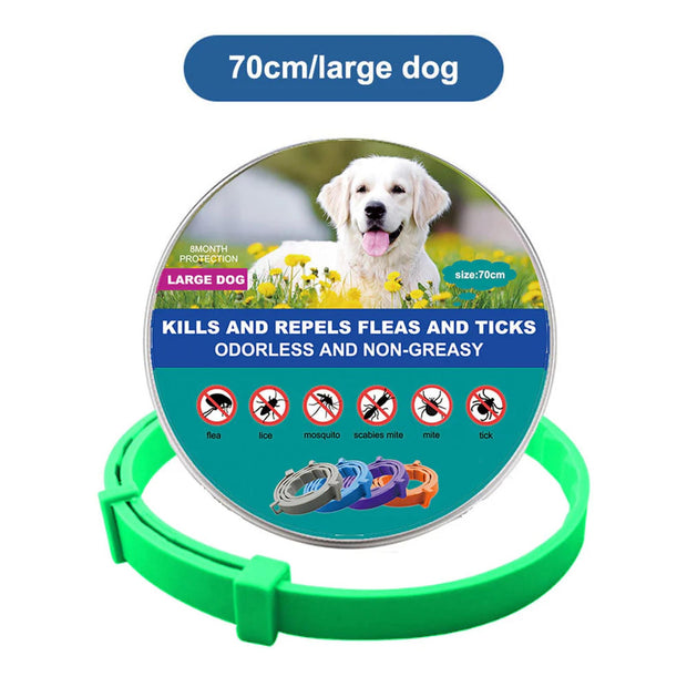 Flea & Tick Collar for Dogs and Cats – Long-Lasting Protection | Waterproof, Adjustable & Safe Pest Control