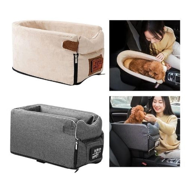 Cat Armrest Seat – Soft, Space-Saving Pet Bed for Couch or Chair