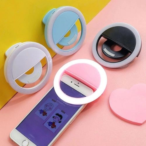 LED Selfie Ring Light for Mobile Phones – Dimmable Makeup Lighting for Flawless Photos & Videos