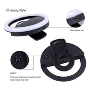 LED Selfie Ring Light for Mobile Phones – Dimmable Makeup Lighting for Flawless Photos & Videos