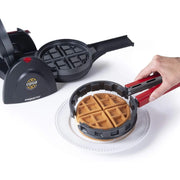 Presto 5 in. 900-Watt Black Belgian Stuffler Stuffed Waffle Maker