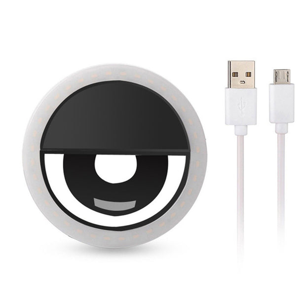 LED Selfie Ring Light for Mobile Phones – Dimmable Makeup Lighting for Flawless Photos & Videos