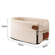 Cat Armrest Seat – Soft, Space-Saving Pet Bed for Couch or Chair