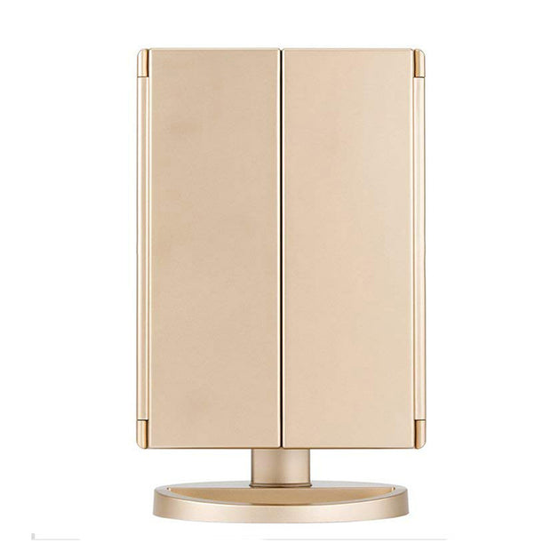 Portable Lighting Makeup Mirror with Lights and Magnification – Natural, Warm & Cool Lighting for Precise Beauty