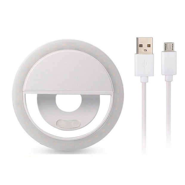 LED Selfie Ring Light for Mobile Phones – Dimmable Makeup Lighting for Flawless Photos & Videos