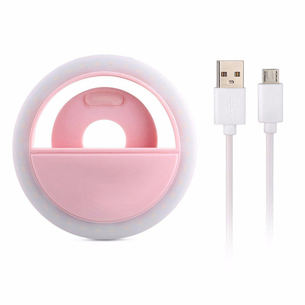LED Selfie Ring Light for Mobile Phones – Dimmable Makeup Lighting for Flawless Photos & Videos