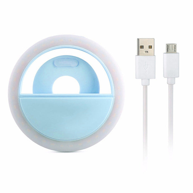 LED Selfie Ring Light for Mobile Phones – Dimmable Makeup Lighting for Flawless Photos & Videos