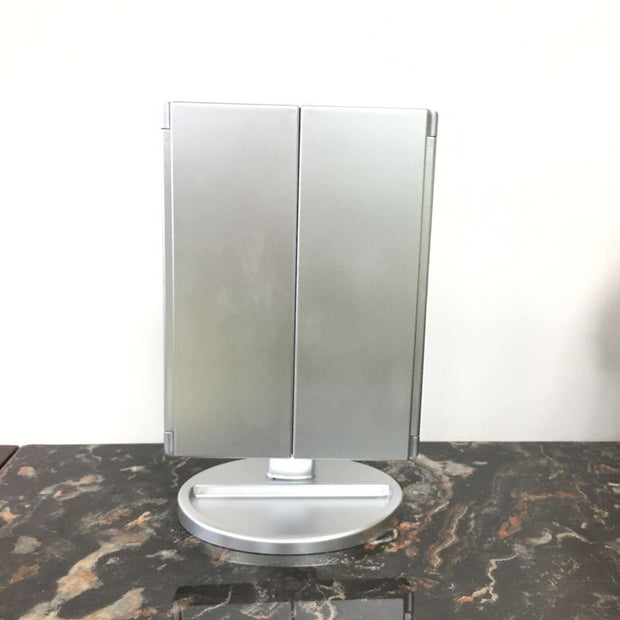 Portable Lighting Makeup Mirror with Lights and Magnification – Natural, Warm & Cool Lighting for Precise Beauty