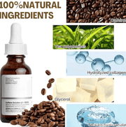 ROLANYIN Caffeine Solution 5% + EGCG Eye Serum for Puffiness Reduction Dark Circle Treatment Hydrating Firming and Soothing Anti Aging Nourishing Formula Eye Skin Care 1 Fl.Oz